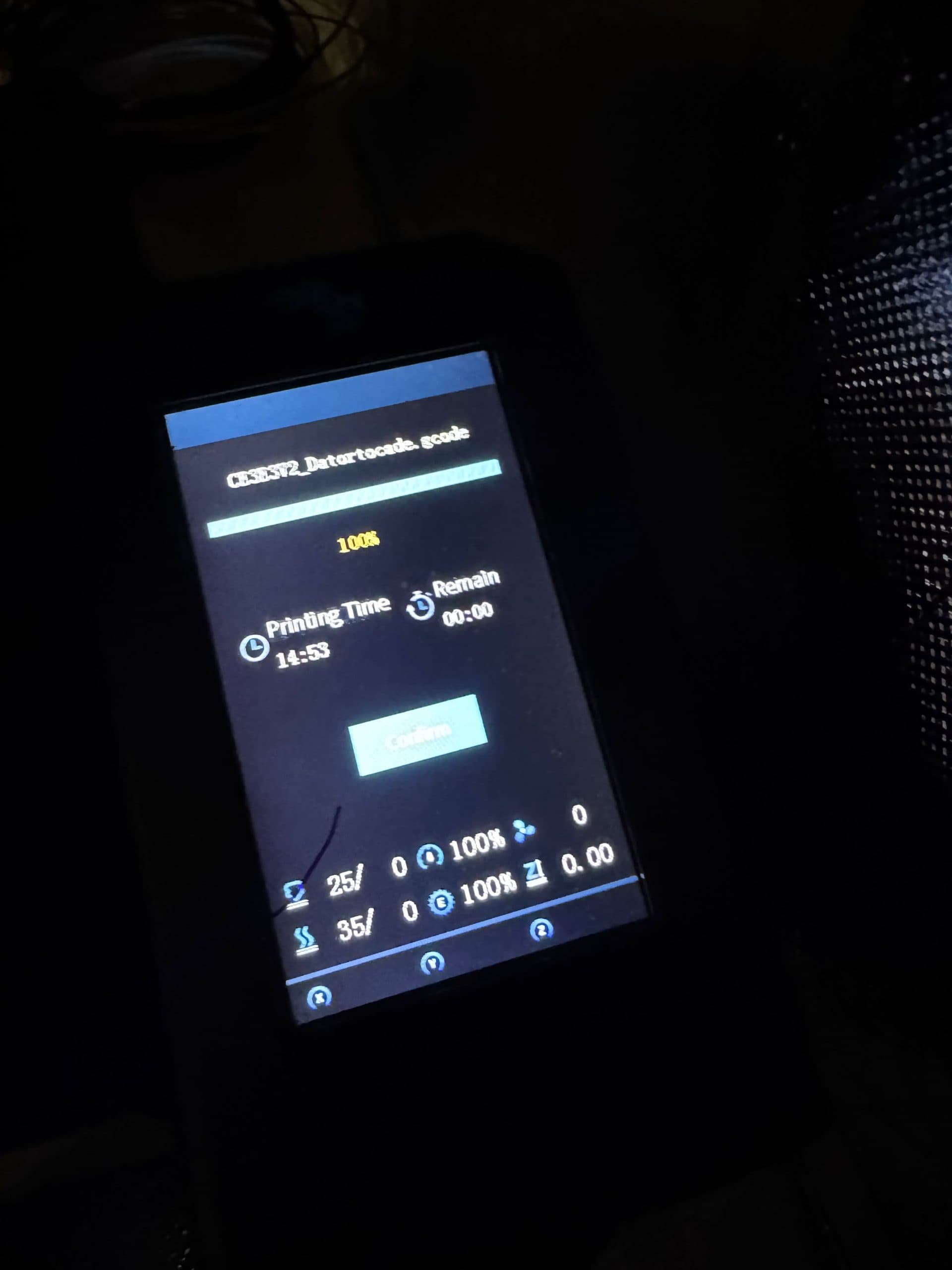 Knappe 15 Stunden für den ersten Druck